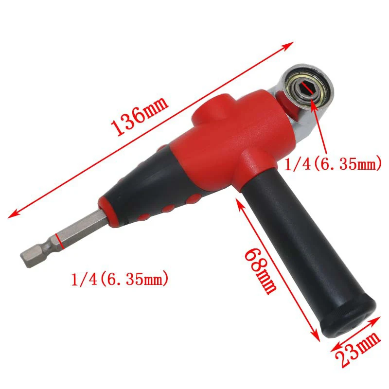

Bending Drill Set 105 Degree Adapter Electric DIY Angle Driver with Screwdriver Ratchet Bits HVR88