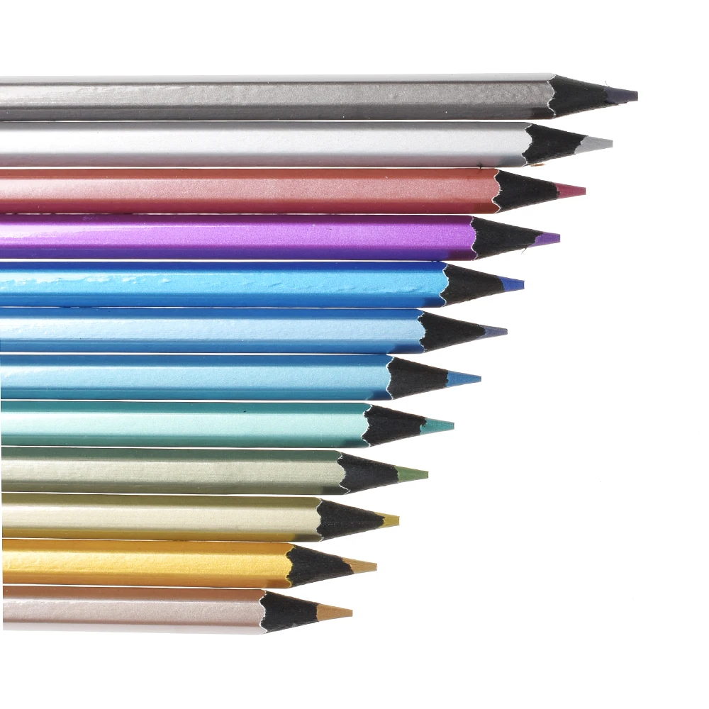 Marco Pro 12 Colors Metallic Non-toxic Drawing Pencils Drawing Sketching Finest