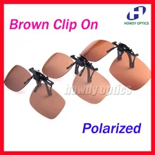 20 шт коричневые солнцезащитные очки Поляризованные солнечные очки клип на TAC объектив UV400