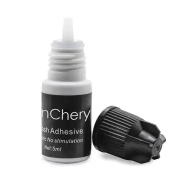 

5ml Eyelash Glue Grafting False Eyelash Glue Fast Drying No Odor Sticky Long Time Easy To Use And Powerful Strong Black Adhesive