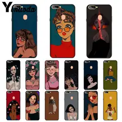 Yinuoda pop comic girl and art TPU Мягкий силиконовый черный чехол для телефона OPPO R17 R17 Neo R11S Plus R9 R9S Plus мобильные чехлы