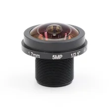 1,7 мм объектив 5,0 мегапикселя широкоугольный 180 градусов MTV M12 x 0,5 крепление инфракрасного ночного видения Рыбий глаз объектив для CCTV камеры безопасности