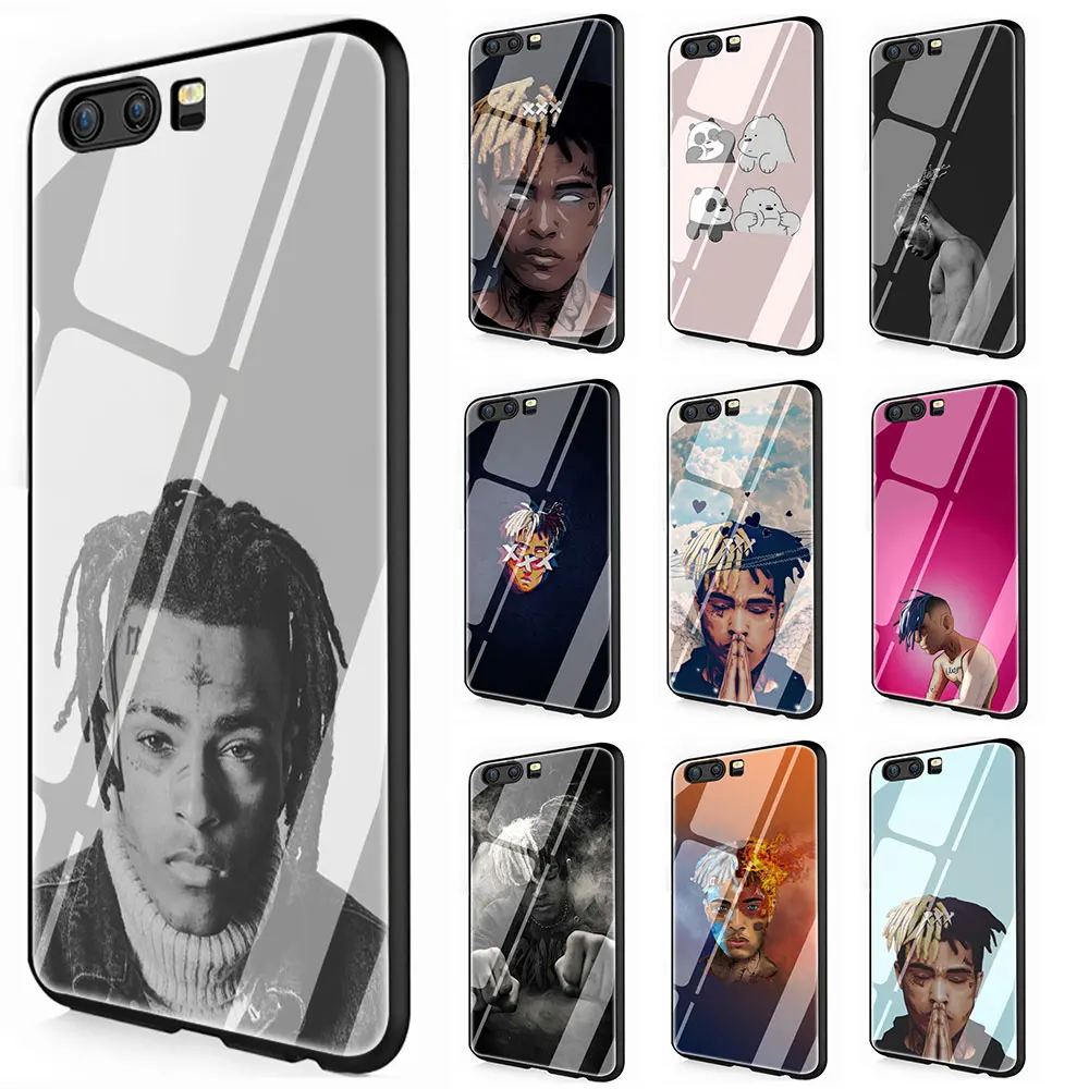 

Hip-hop Singer XXX Tenta Cion Tempered Glass Cover Case for Huawei P10 P20 30 Mate 20 Honor 9 10 Lite Pro 7A 8X P Smart