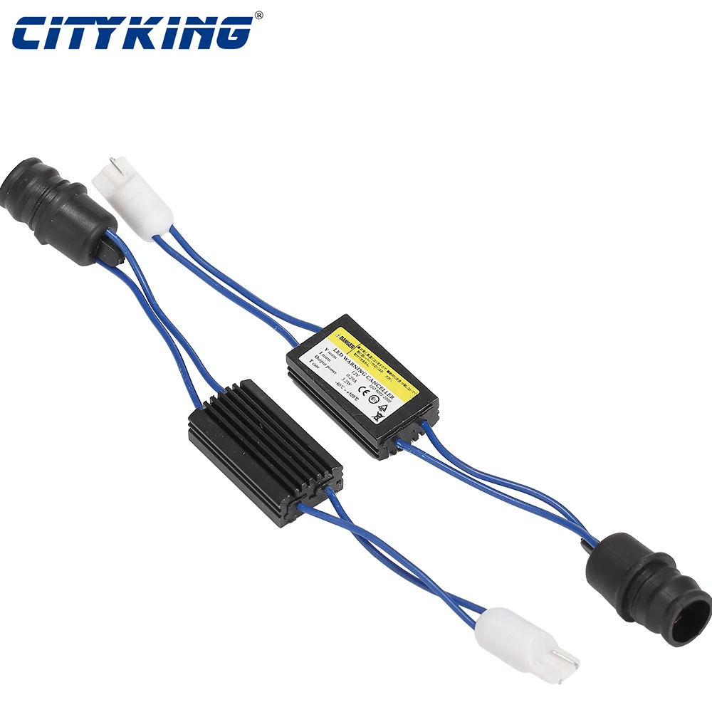 

2pcs Car T10 LED Warning Canceller Decoder T10 501 W5W NO Canbus OCB Error Load Resistor 12v