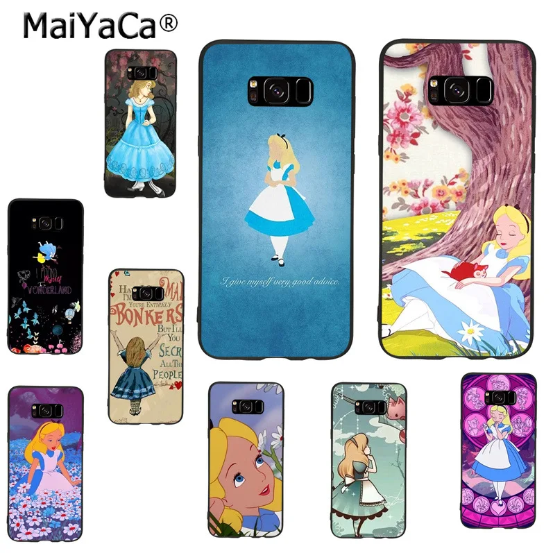 

MaiYaCa Alice in Wonderland Bonkers Cute Phone Accessories Case for samsung galaxy s8plus s9plus s7 s6 note8 note 5 4 case