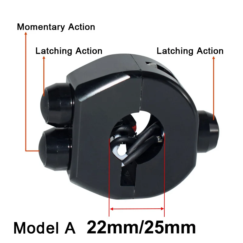 22 мм 25 мм алюминиевый сплав CNC мотоциклетные переключатели руля крепление переключатель головной светильник противотуманный светильник на выключение кнопка сброса