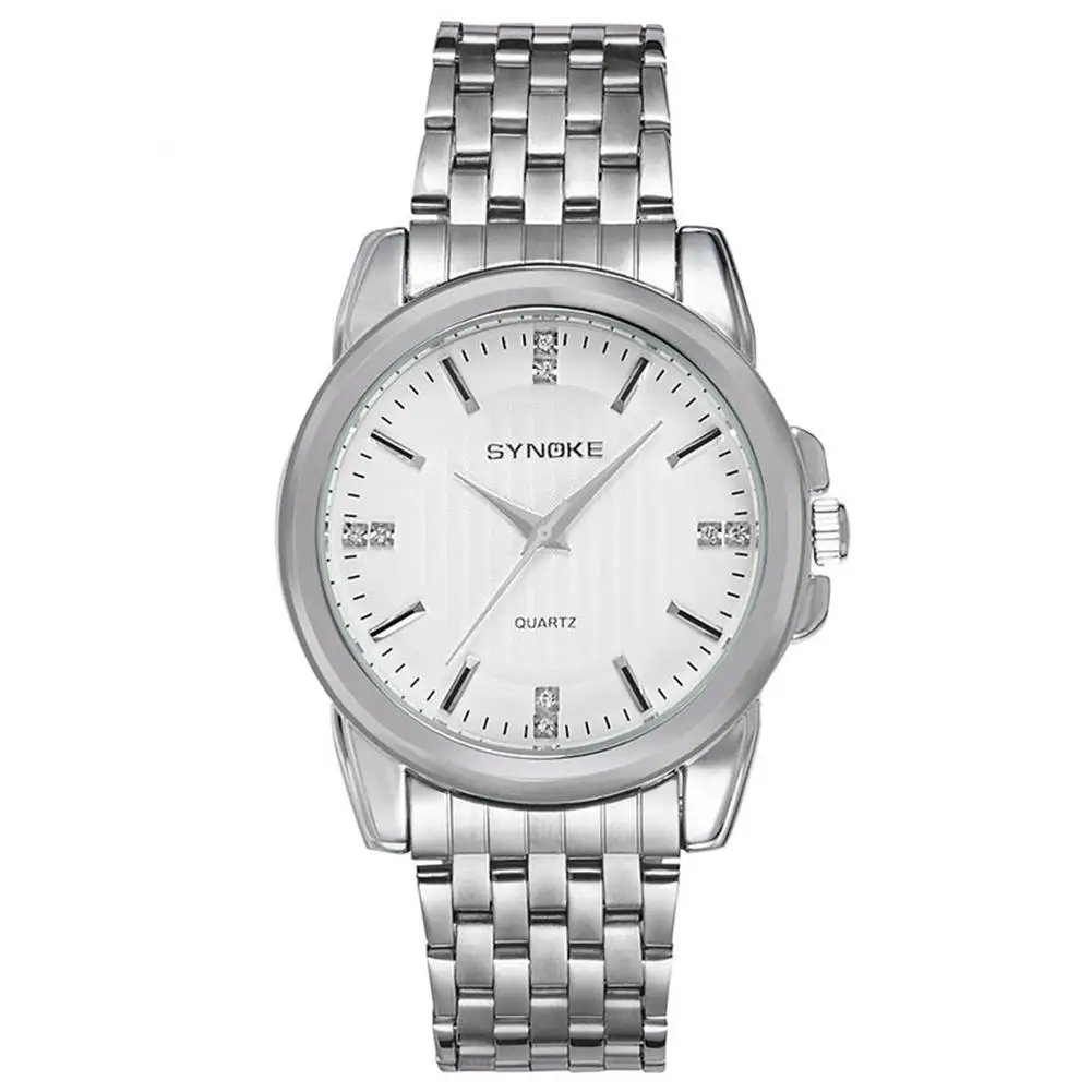 Men Fashion No Numbers Waterproof Quartz Analog Office Business Wrist