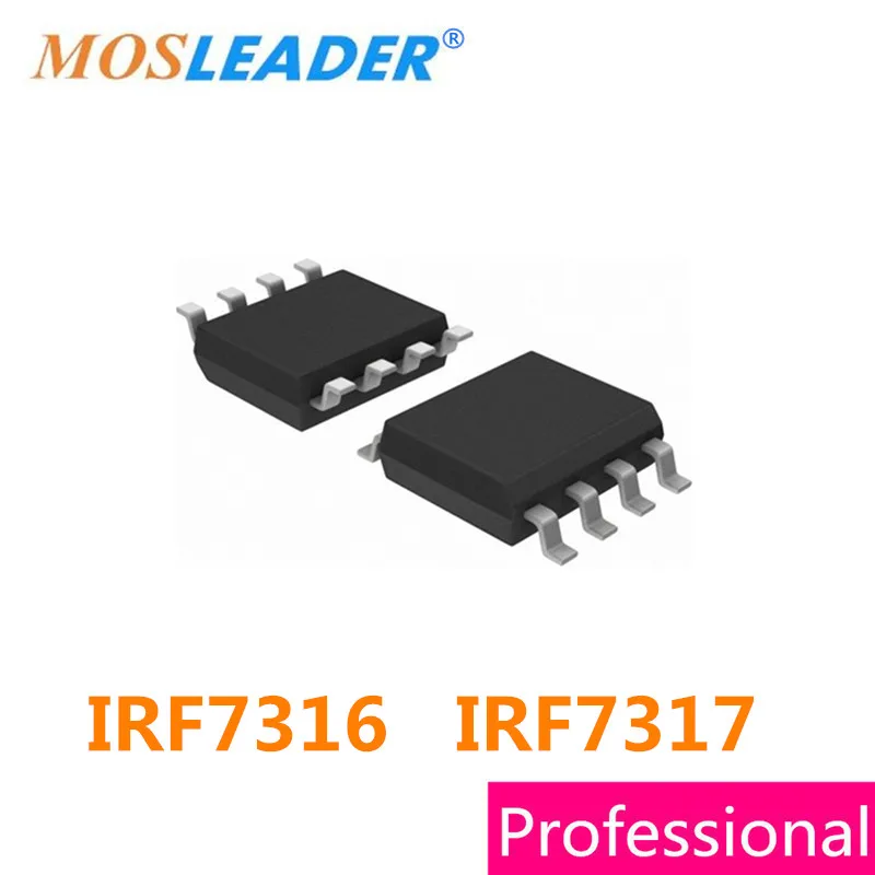 Mosleader Mosfet SOP8 IRF7316 IRF7317 100 шт. 1000 IRF7316TRPBF IRF7317TRPBF IRF7316PBF IRF7317PBF китайский