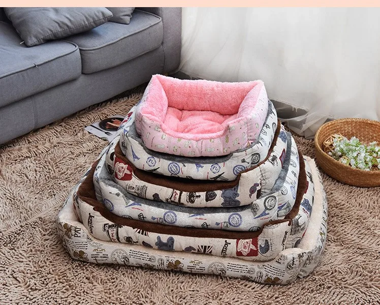 Мягкие кровати для собак теплый флисовый диван для отдыха для маленьких собак большая собака золотой ретривер кровать Хаски питомник товары для домашних животных XS до XL размер