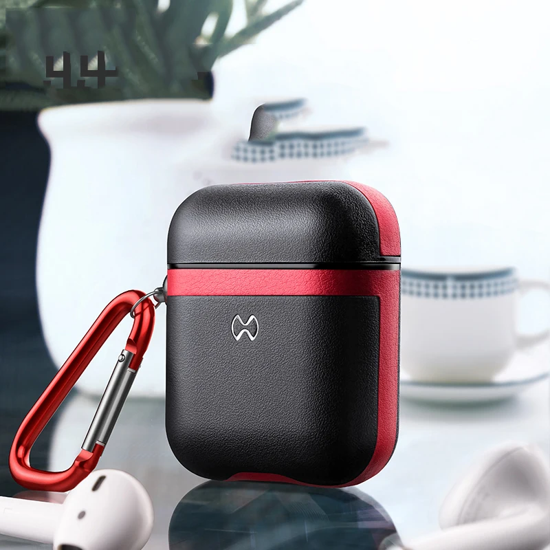 Чехол для Apple AirPods кожаные чехлы Air Pods беспроводные матовые наушники хранения