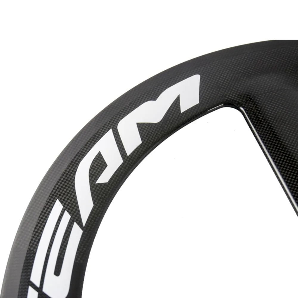 Perfect SUPERTEAM 3spoke Wheelset Road Carobn Wheels CLincher 23mm fixed gear track Wheels tri spoke wheelset 7