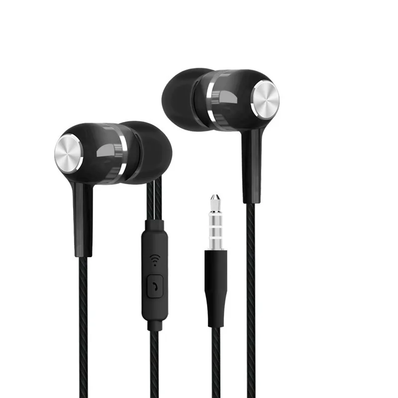 Headphones Music Earphone 3.5mm Sports Headset Gamer Earbuds Control Button Stereo Bass Earphones With Mic For PC Smartphone