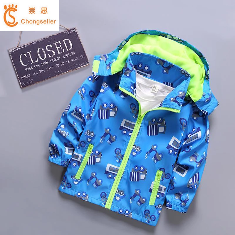 2018 Brand Kids Clothes Boys Jackets Children Hooded Windbreaker Toddler Baby Coat Infant