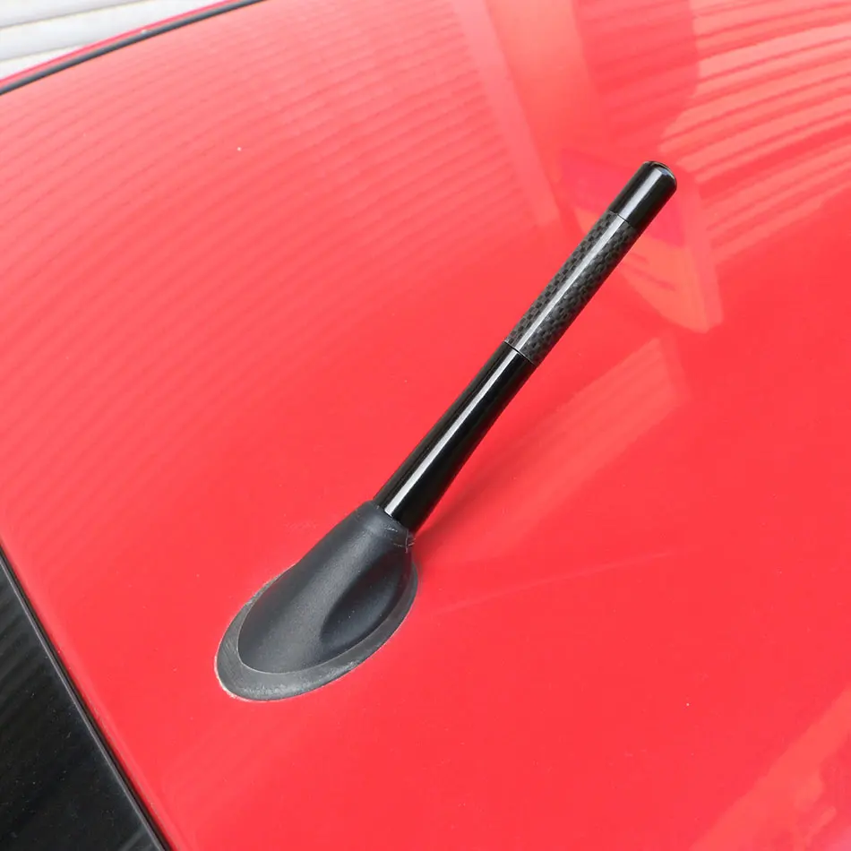 Jameo Auto Carbon Fiber Short Antenna Radio Car Aerial Antenna Stickers for VW Volkswagen JETTA MK4 MK5 MK6 Golf 4 5 6 7 Polo