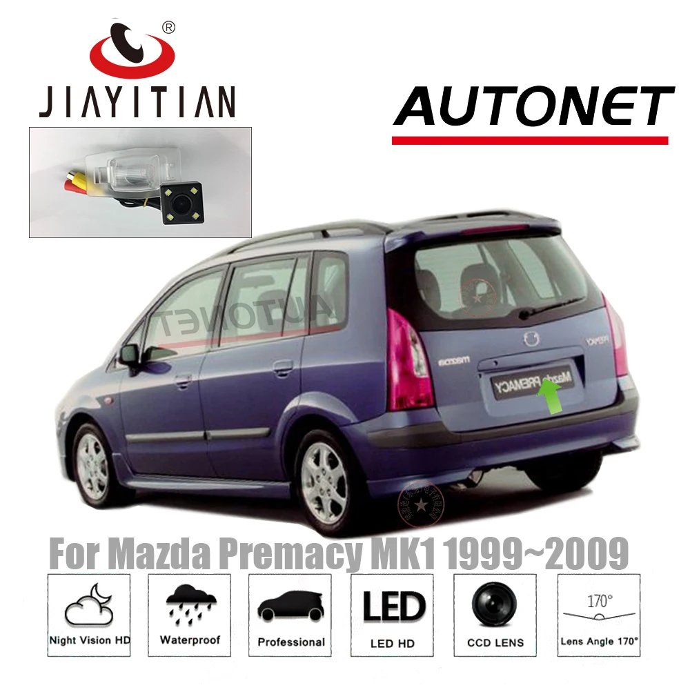 JiaYiTian Автомобильная камера заднего вида для Mazda Premacy 1 1999~ 2004 CCD/ночное видение/камера заднего вида