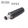 10PCS/lot golden DC-022B 5.5x2.1mm 5.5 X 2.1 mm Female DC Power adapter dc jack connector DC022B DC power plug male 5.5*2.1mm ► Photo 2/5