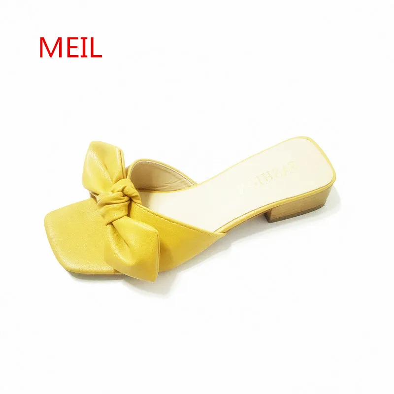 Slippers Women Summer Leather Flip Flops Female Shoes Bow Wither Slides Ladies Slippers Shoes Flip Flop Flat Shoes Women Chinelo metal diamond flip flop flat toe slippers sandals summer 2018 new female fashion flipflops lazy people slides flat with slippers
