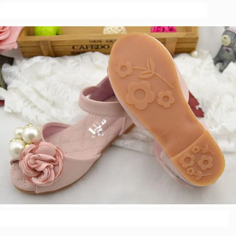 Детские сандалии из натуральной кожи для девочек; Свадебная обувь для малышей; летние сандали для девочек с жемчугом; TX335