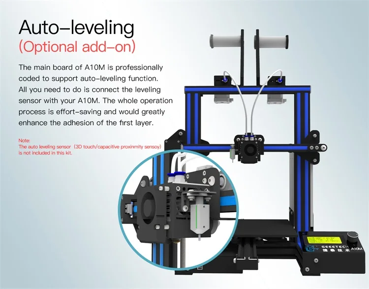 Geeetech A10/A10M/A30/A20/A20M 3d принтер быстрая сборка с супер горячим детектором нити и возможность прерывания