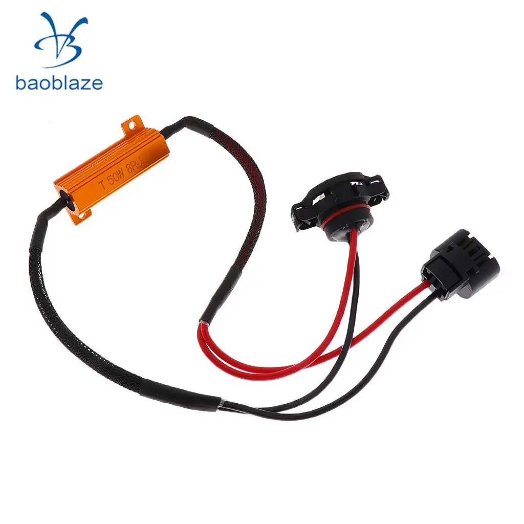 50W 8ohm H16 Load Resistor 7443 LED Adapter Anti Blink Flash Error Canceller