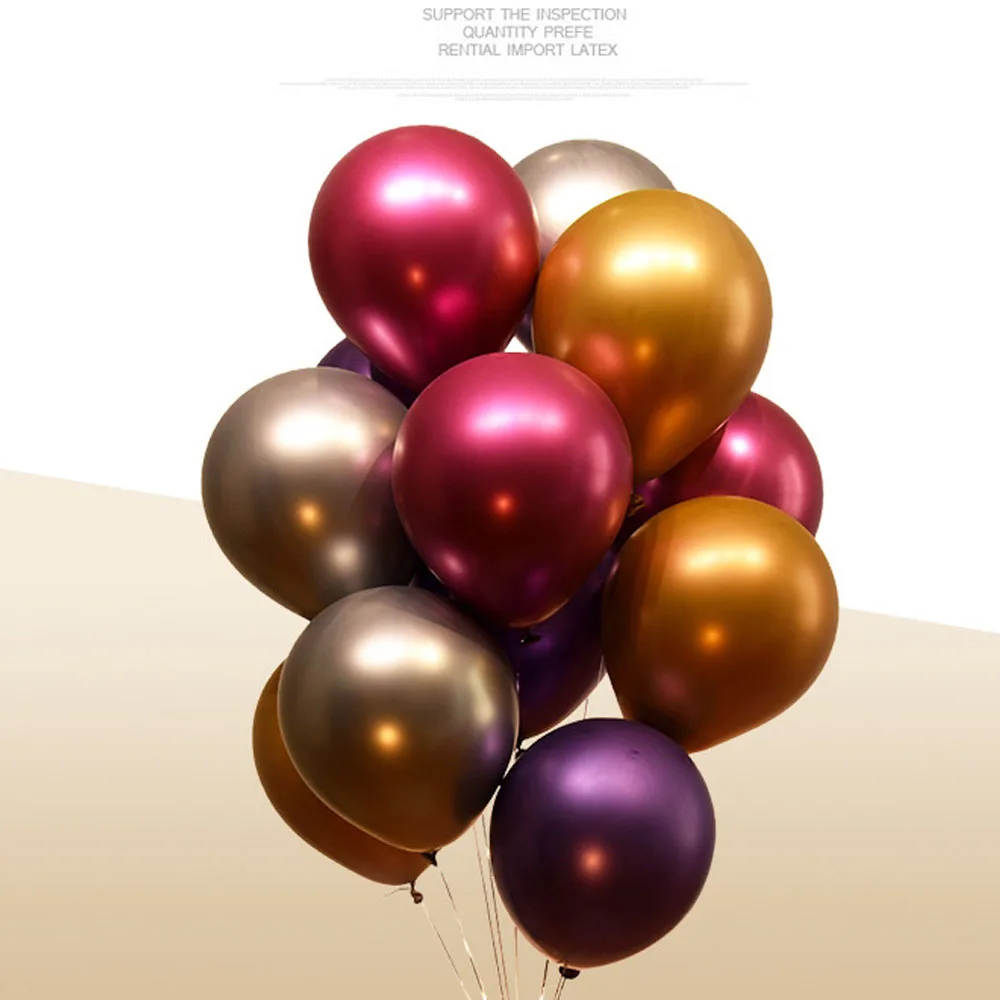 12pcs Metallic Latex Balloon Thick Pearly Chrome Alloy Colors Photograph Wedding Event Party Decoration Metel Balloons Kid Toys
12pcs Metallic Latex Balloon Thick Pearly Chrome Alloy Colors Photograph Wedding Event Party Decoration Metel Balloons Kid Toys