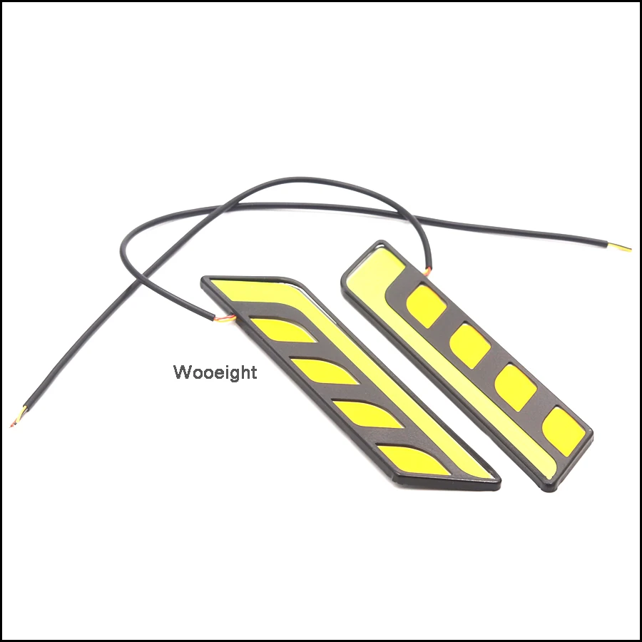 Wooeight 12V Car Daytime Running Driving DRL Light & Turn Signal Light Waterproof COB LED Work Lights For ATV Auto Cars SUV (5)