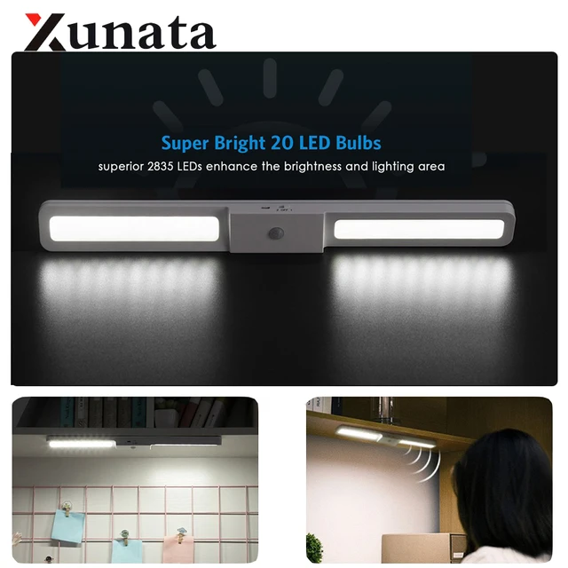 DC 5V USB 충전식 모션 센서 LED 캐비닛 빛: 조명의 혁신
