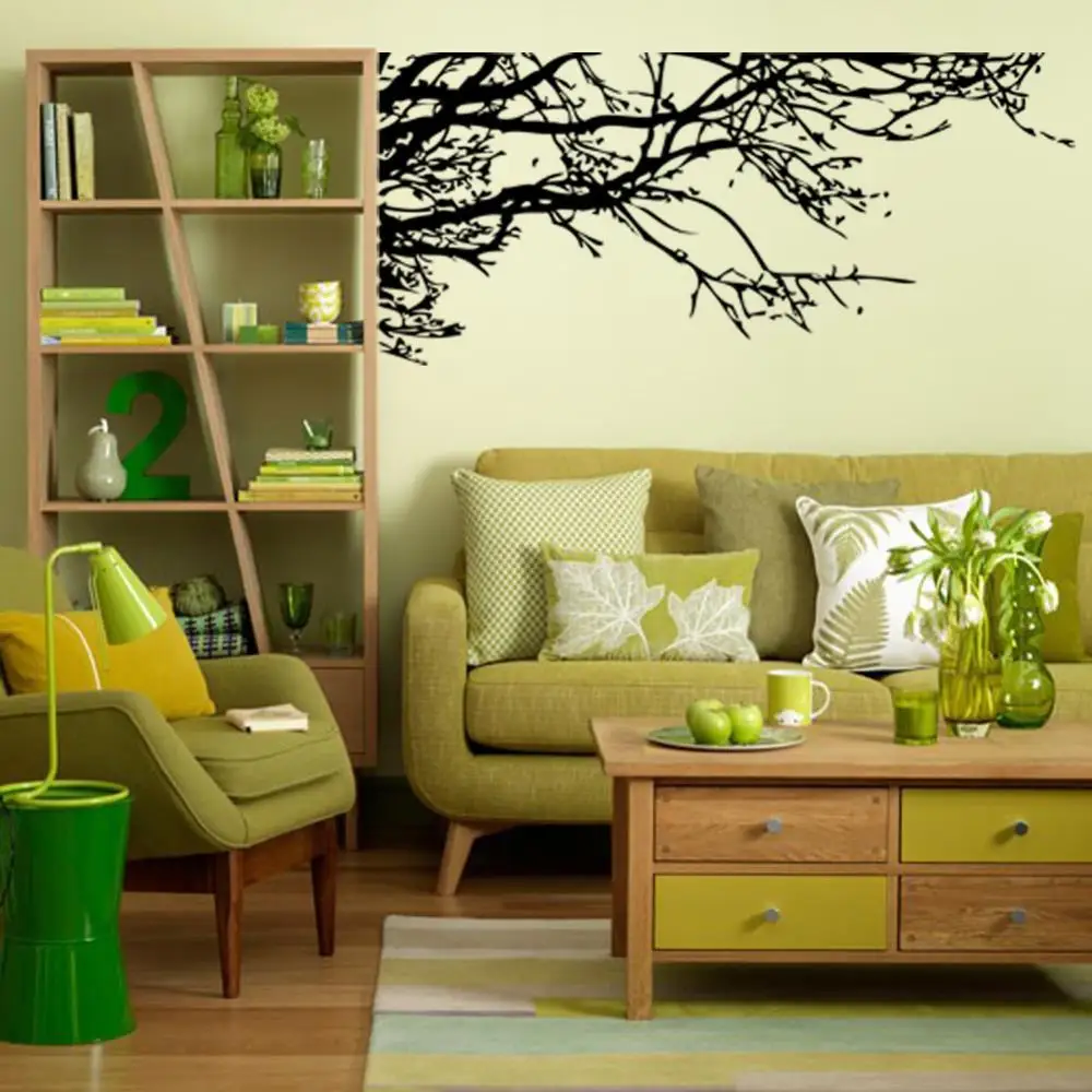 

Wall Sticker Black Tree Branch Living Removable Vinyl DIY Room Decals