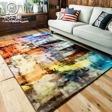 Современный абстрактный короткий ковер, диван-коврик для кофейного столика, ретро-спальный коврик для гостиной