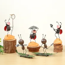 Творческий Утюг Ant Божья коровка миниатюрные фигурки украшения мультфильм насекомых Модель рабочего ремесла домашний декор детские игрушки подарки