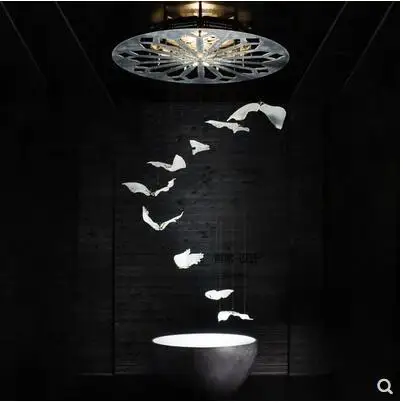 

Flying bird seagull bird art shop decoration sales office hotel sand table duplex corridor designer chandelier