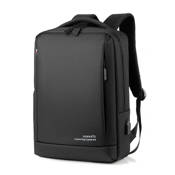 

USB Charge Backpacks Men Travel Waterproof School Bags College Teenager Male 13 15 inch Laptop Backpack Boys Black School Bag