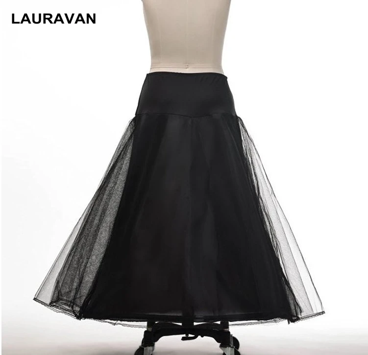 

2020 New Arrives Black White A Line 2 Layers Tulle 1 Hoop Wedding Bridal Petticoat Underskirt Crinolines for Bride Wedding Dress