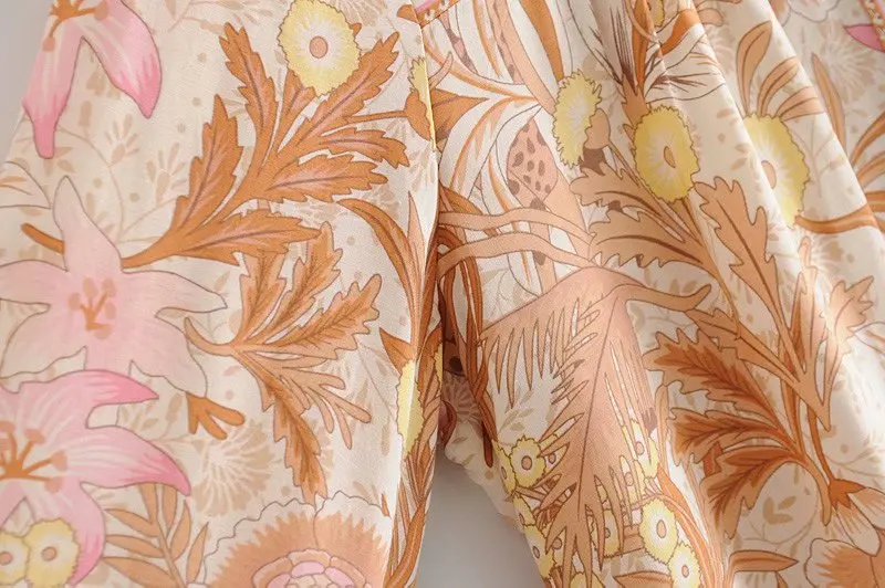 Богемный Вдохновленный кремовый цветочный принт шорты с эластичной талией с кисточками богемные летние шорты женские повседневные шикарные шорты