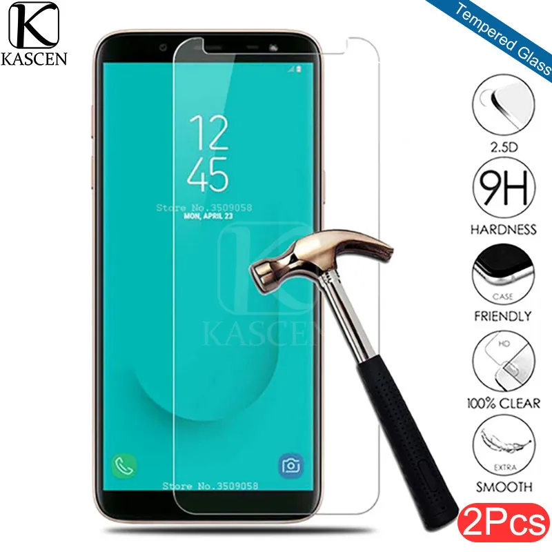 Kascen 2 шт./лот закаленное Стекло для samsung Galaxy J3 J5 J7 J8 2018 взрывобезопасная Защитная