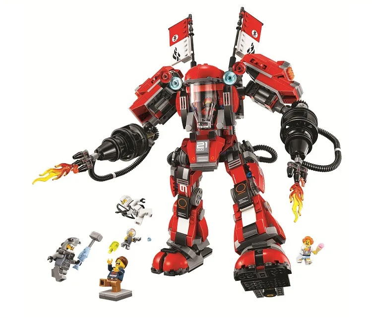 

New 10720 Ninja series The Fire Mech Model Building Blocks set Compatible 70615 classic education Toys for children