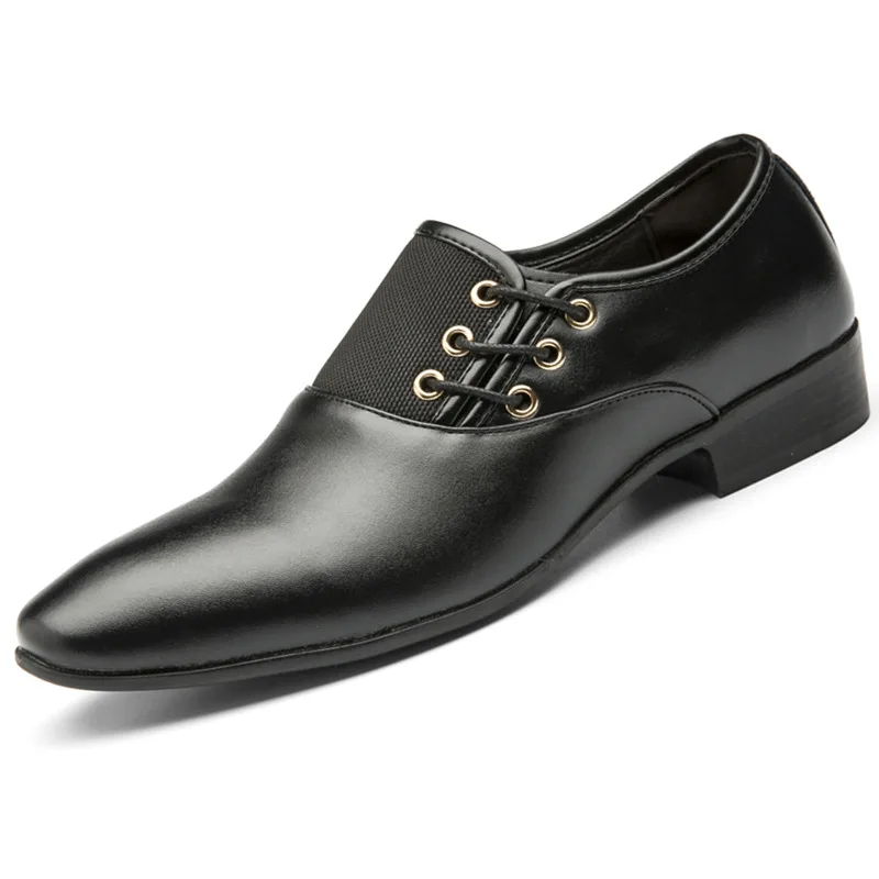 

Spring Autumn Men Formal Wedding Shoes Business Dress Shoes Men Loafers Pointy Shoes Men's Casual Shoes Business Pointed Shoes 4
