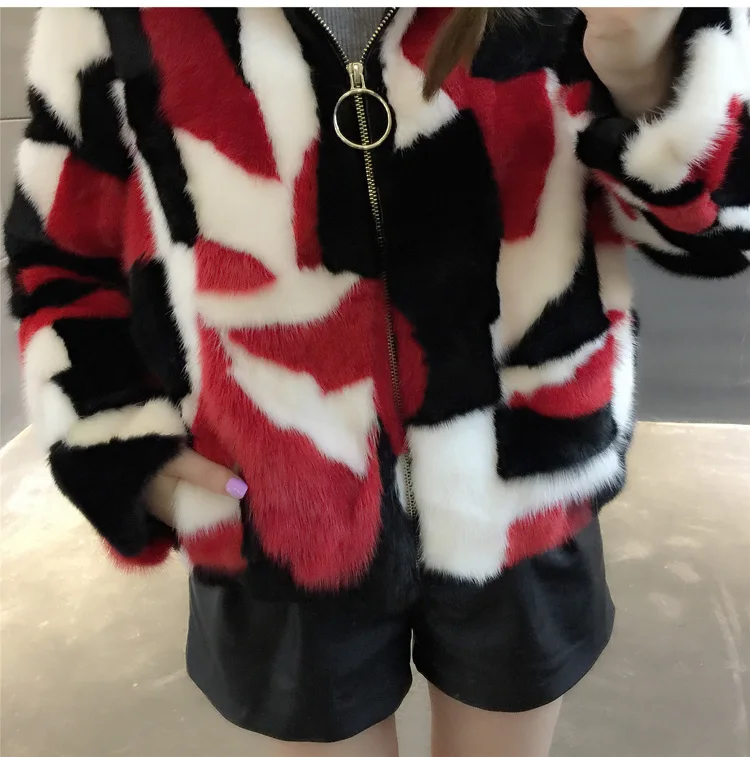 Sale New winter Women Natural Real Pieces mink fur coat hooded with fox collar Mink Fur Jacket Outwear 15 Sale New winter Women Natural Real Pieces mink fur coat hooded with fox collar Mink Fur Jacket Outwear 15