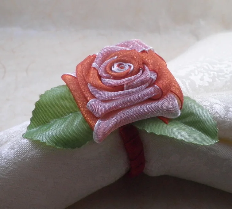 band rose napkin ring, flower napkin holder,in Napkin Rings from Home & Garden on Aliexpress