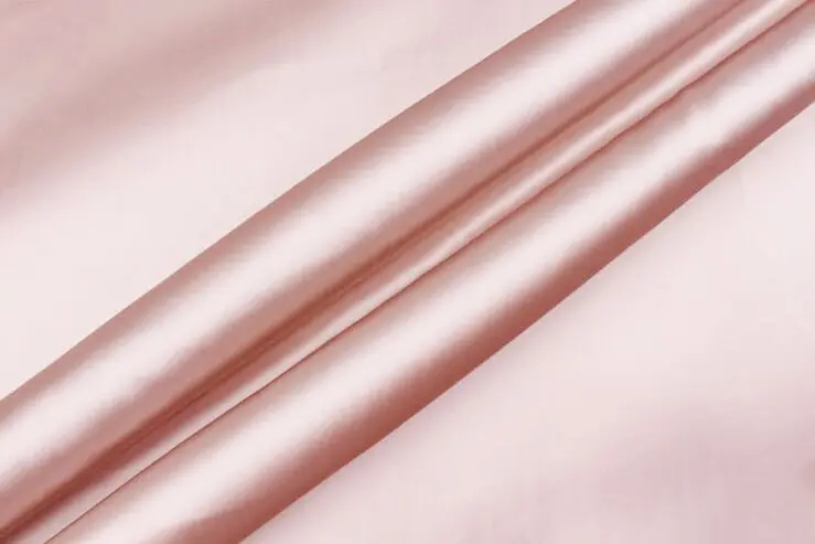 Howmay чистый шелк ткань стрейч Атлас Шармез 19 момме 108 см 4" Румяна 19# для платья женская одежда рубашка