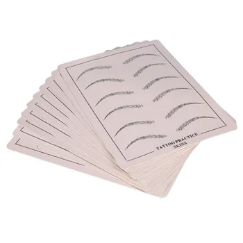 

1PC Tattoo Practice Skin Cosmetic Permanent Makeup Tattoo Practice Fake Skin Eyebrow Tattoo Practice Training Skin For Beginners