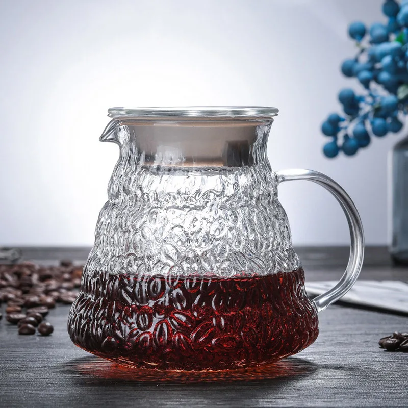Термостойкая стеклянная кофейная капельница для Hario V60, капельный чайник, бутылка для воды, бариста, кувшин для кофе, креативный кофейник