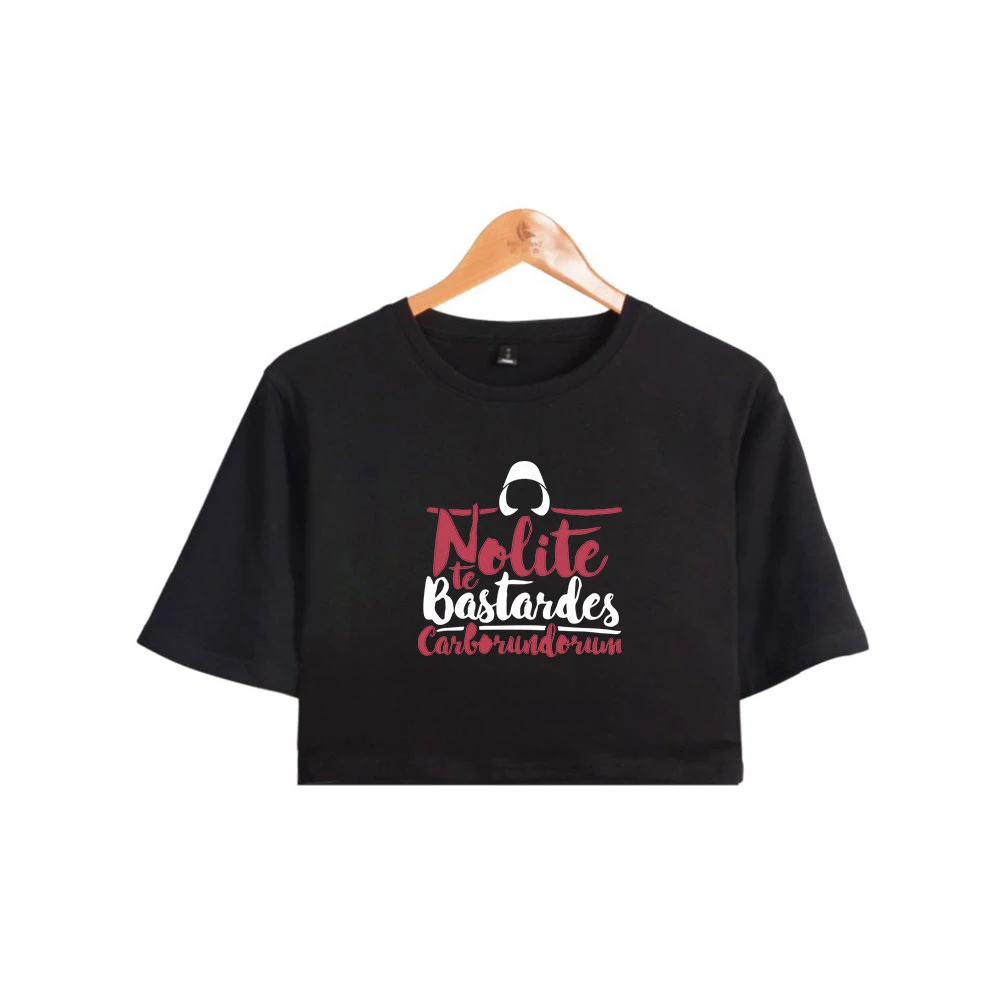 

The Handmaid's Tale Streetwear Navel Summer Women High Street T-shirts Quality Short Sleeve Casual O-neck Print Women XS-2XL