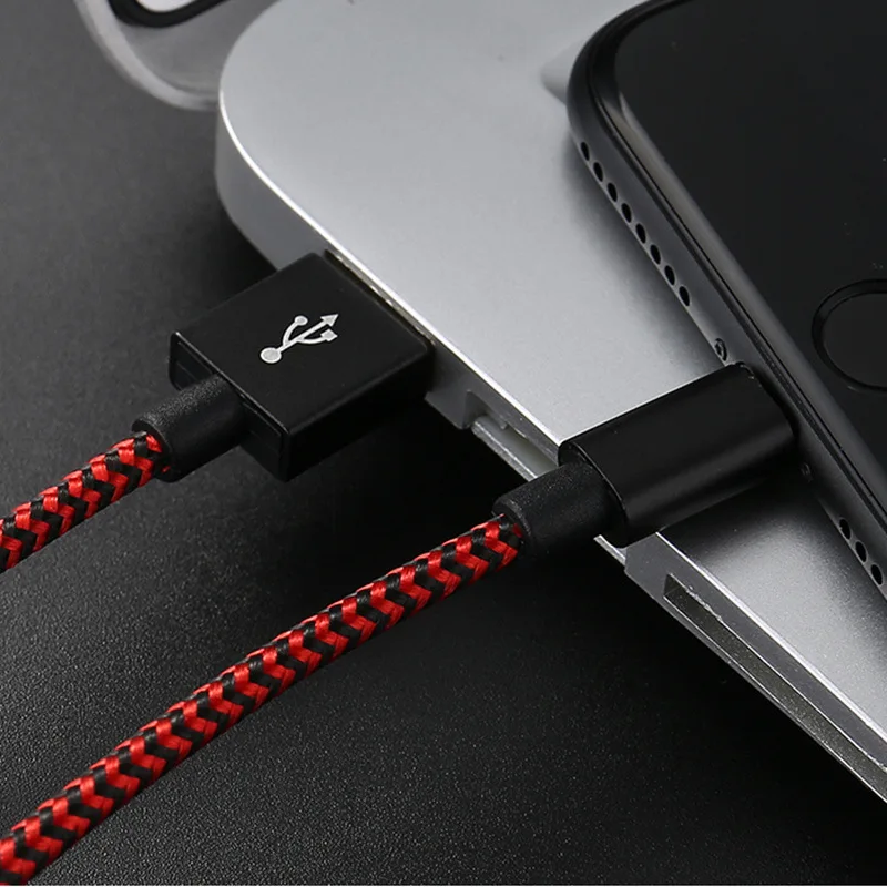 GUSGU الأصلي الهاتف المحمول مايكرو USB كابلات Usb 2.0 سريع شحن بيانات شاحن كابل طويل 2 متر 1 متر 0.25 ل سامسونج huawei xiaomi