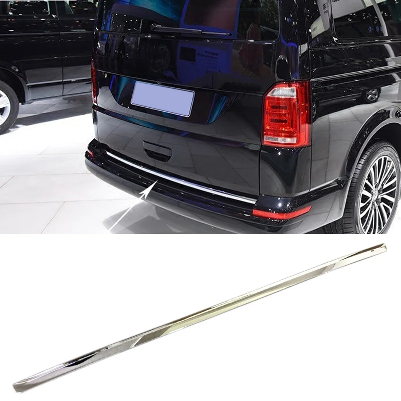 

For Volkswagen Transporter (T6) Caravelle 2017 2018 ABS Chrome Rear Trunk Tail Gate Bottom Decoration Trim 1pcs Car Styling