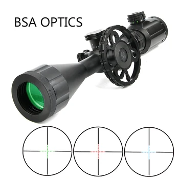 

BSA OPTICS STS 4-16x44 RGB Illuminated Optic Sight Tactical Rifle Scope Side Parallax Adjust Sniper Hunting Sight