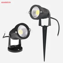 Открытый водонепроницаемый Спайк светильник 3 Вт 5 Вт COB светодиодный светильник для газона DC 12 В садовая Лампа Рождественская уличная лампа AC 85-265 в точечный светильник