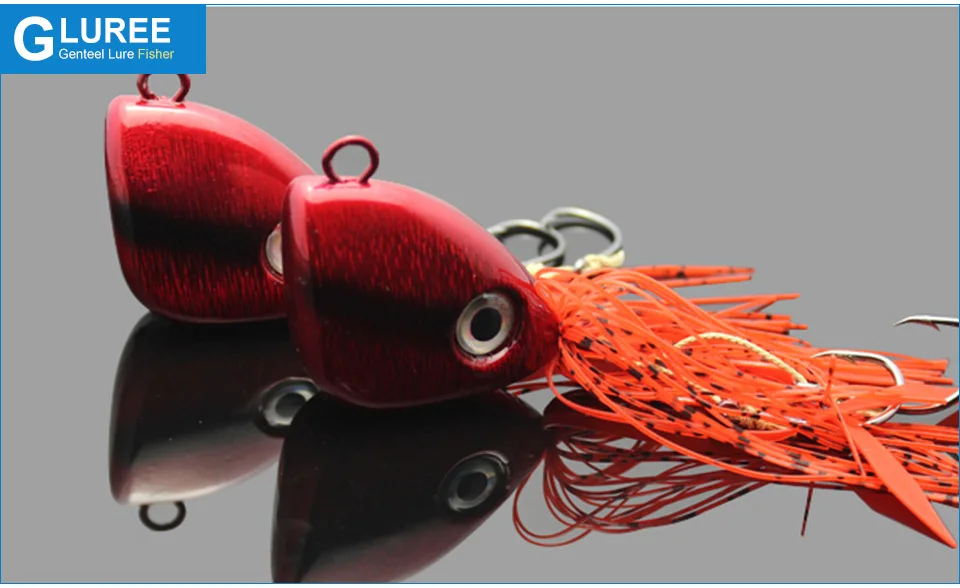 GLUREE привести Блесен отсадочные приманки тонущий приманки 150 г рыбы джиг-головки искусственные приманки рыболовные снасти красный одного