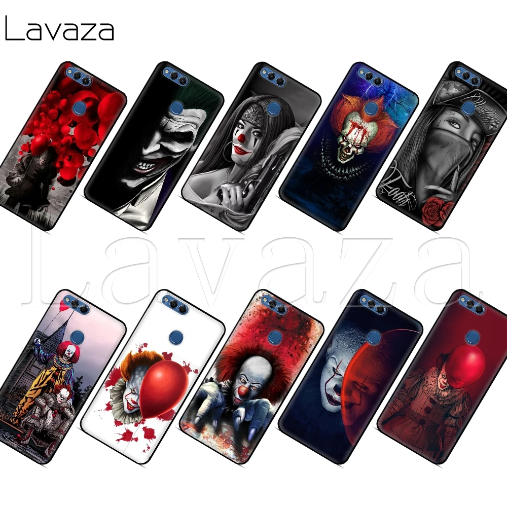 

Lavaza Clown Horror Pennywise Scary Case for Honor Mate 10 20 6a 7a 7c 7x 8 8C 8x 9 Lite Pro Y6 2018 Prime