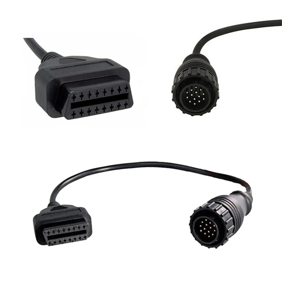 10 шт./лот для Mercedes BENZ Sprinter 14pin к OBD2 16pin DLC разъем 14PIN to OBD OBDII 16 pin адаптер Кабели